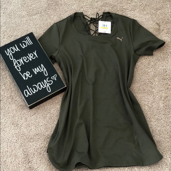 Puma Tops - Puma velvet rope layering tunic. Rope Lace up back